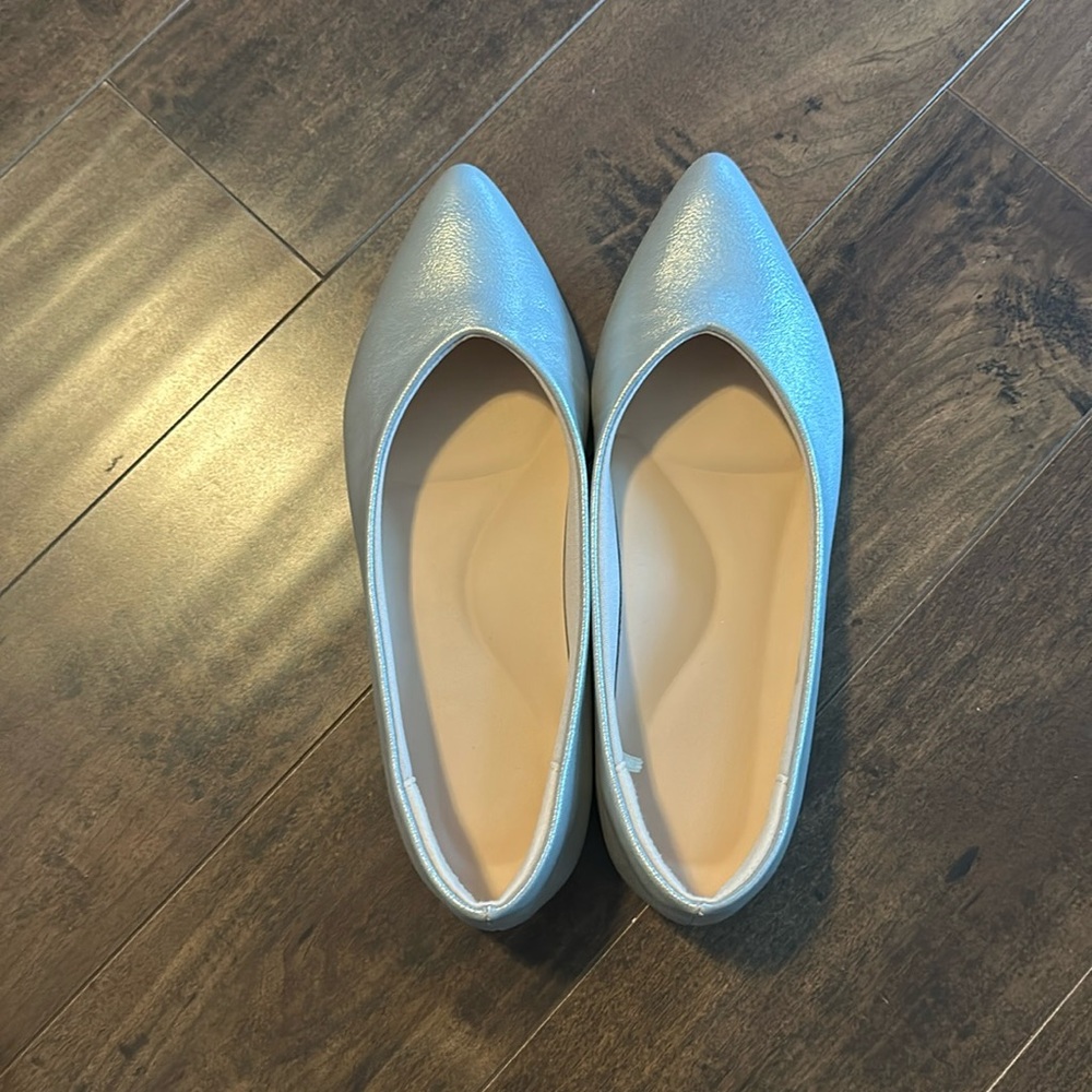 Elegant Silver Women's Flats